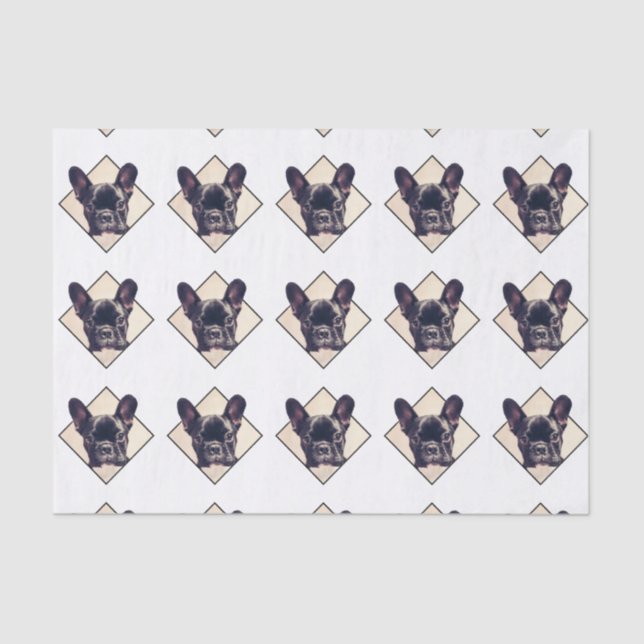 French bulldog tissue paper (Front)