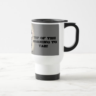 French Bulldog Top of the Morning to Yah! Travel Mug