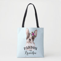 French Bulldog Tote Bag - Blue