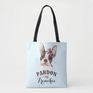 French Bulldog Tote Bag - Blue