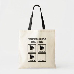 French Bulldog Training funny tote bag