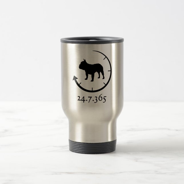 French Bulldog Travel Mug (Center)