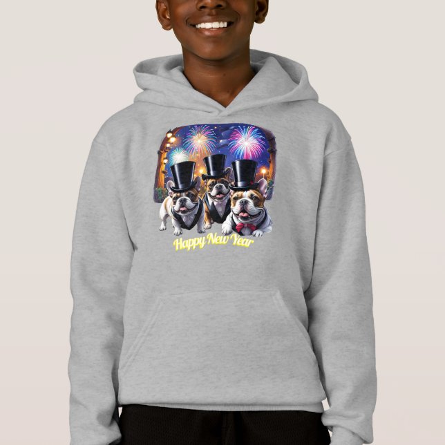 French Bulldog Tuxedo New Year (Front)