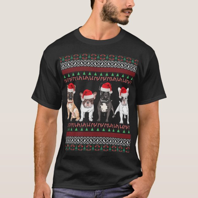 French Bulldog Ugly Christmas Sweater (Front)