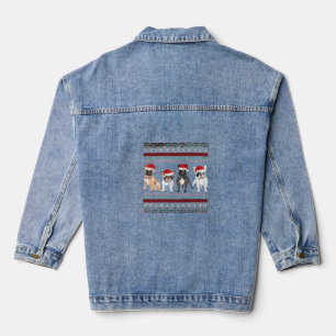 French Bulldog Ugly Christmas Sweater Essential T- Denim Jacket