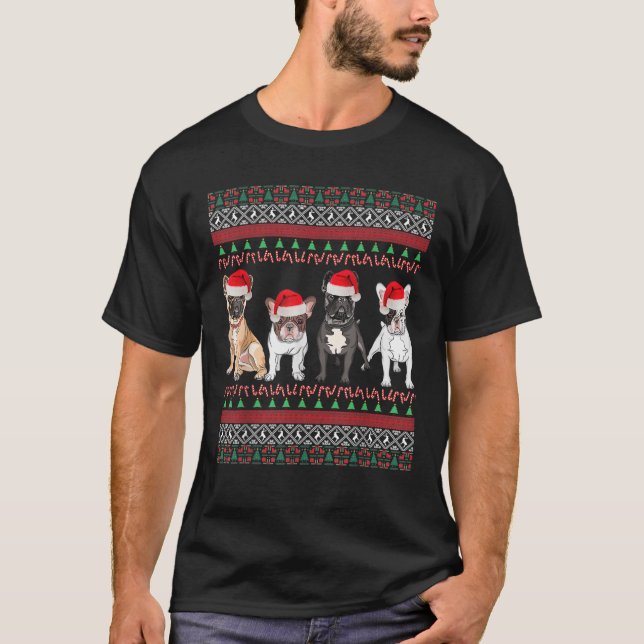 French Bulldog Ugly Christmas Sweater Essential Te (Front)