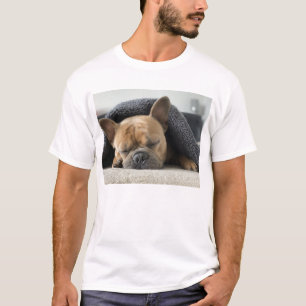 french bulldog under blanket T-Shirt