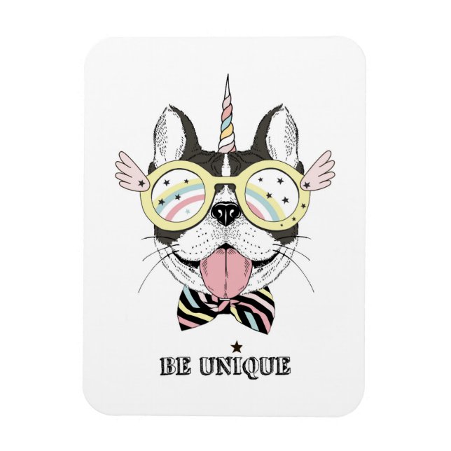 French Bulldog Unicorn Magnet (Vertical)