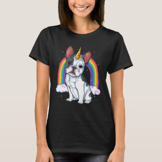 French Bulldog Unicorn Shirt Girls Space Galaxy Fr