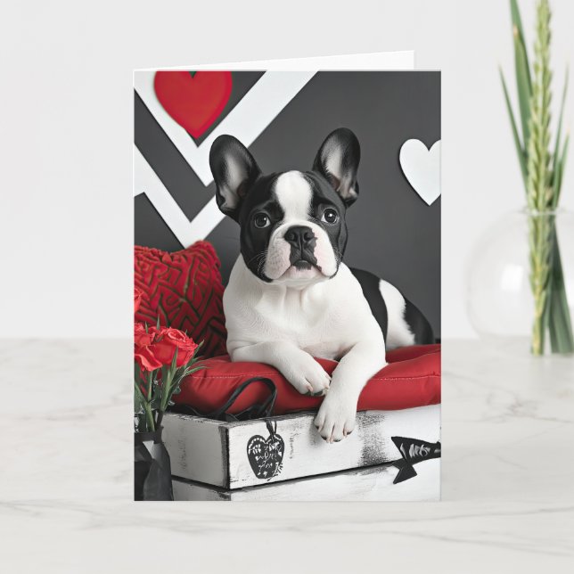 French Bulldog Valentine Card (Front)