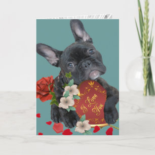 FRENCH BULLDOG VALENTINE CARDS