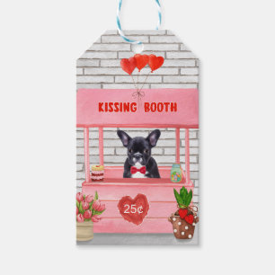 French Bulldog Valentine's Day Kissing Booth Gift Tags