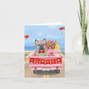 French Bulldog Valentine's Day Truck Card