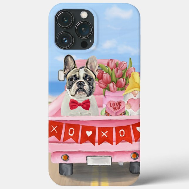 French Bulldog Valentine's Day Truck  Case-Mate iPhone Case (Back)