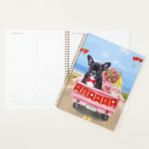 French Bulldog Valentine's Day Truck Planner