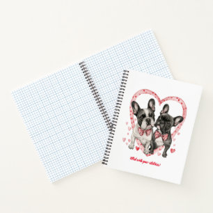 French Bulldog Valentines Day Woof-tastic Fun      Notebook