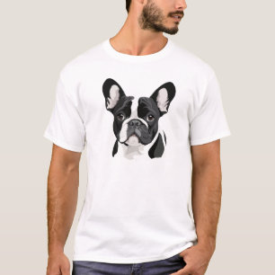 French Bulldog Vector Graphic Art Portrait Animal T-Shirt