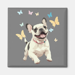 French Bulldog Vector Painting Adorable Fun Animal Magnet