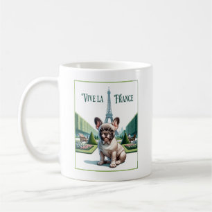 French Bulldog Vive la France Coffee Mug