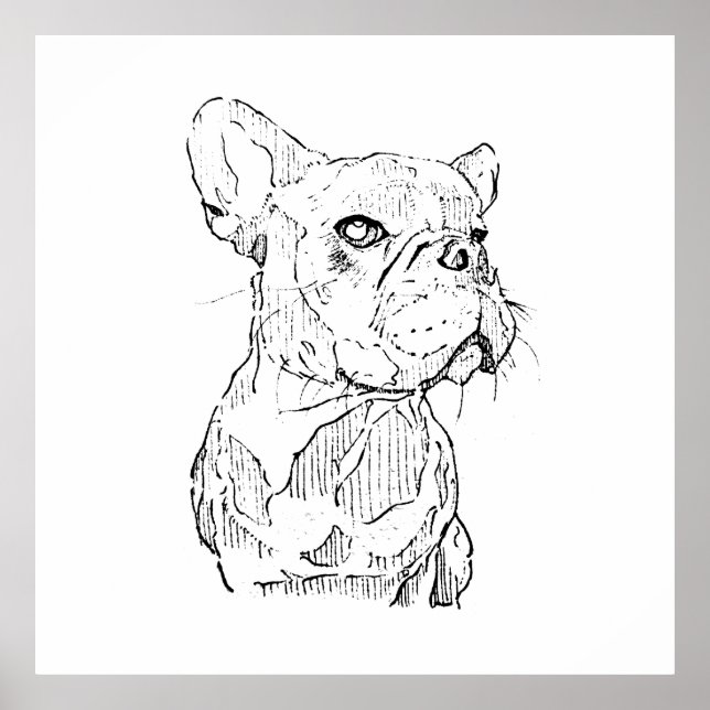 French Bulldog Wall Art, Personalised Poster (Front)