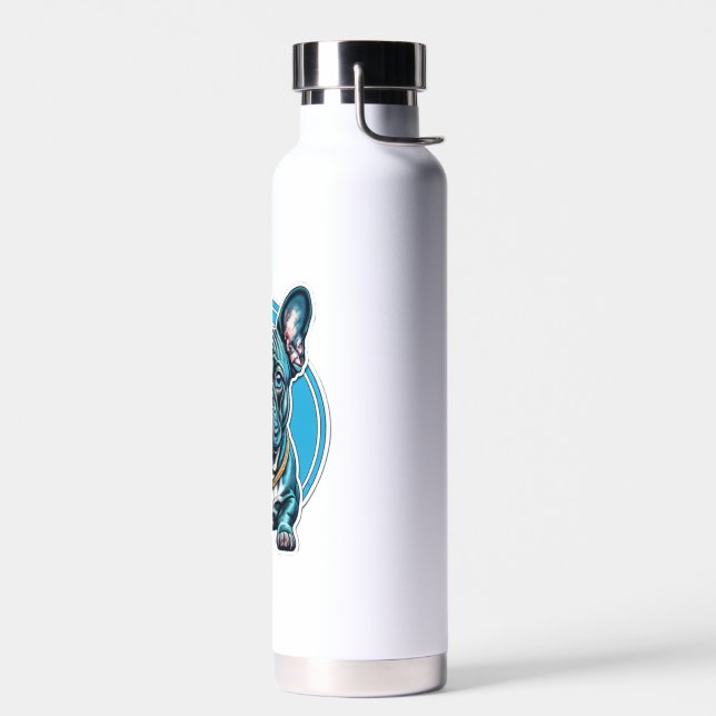 French Bulldog Water Bottle (Left)
