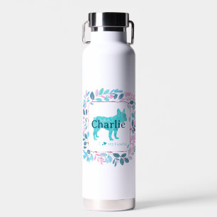 French Bulldog Water Bottle – Custom Pastel Gift