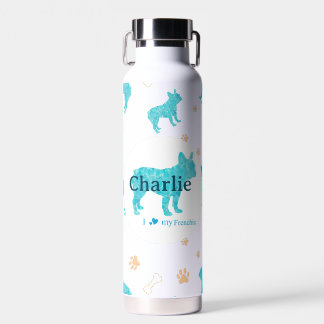 French Bulldog Water Bottle – Custom Pastel Gift