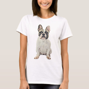 French Bulldog Watercolor Art Painting T-Shirt