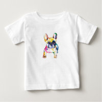 French Bulldog Watercolor Hand Draw For Dog Lover