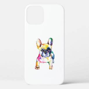 French Bulldog Watercolor Hand Draw For Dog Lover iPhone 12 Pro Case
