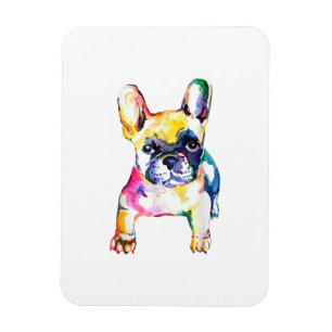 French Bulldog Watercolor Hand Draw For Dog Lover Magnet
