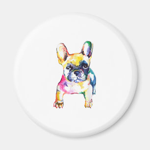 French Bulldog Watercolor Hand Draw For Dog Lover Magnet