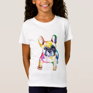 French Bulldog Watercolor Hand Draw For Dog Lover T-Shirt