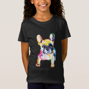French Bulldog Watercolor Hand Drawing Gift T-Shirt