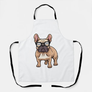 French Bulldog Wearing Glasses Apron