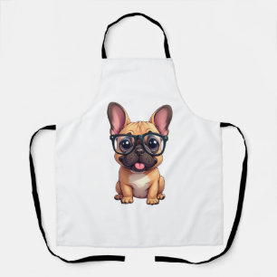 French Bulldog Wearing Glasses Apron