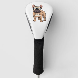 French Bulldog Wearing Glasses  Golf Head Cover