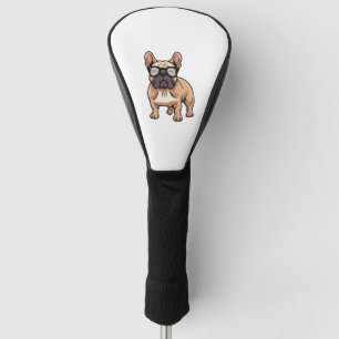 French Bulldog Wearing Glasses  Golf Head Cover