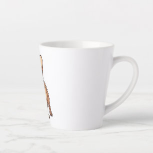French Bulldog Wearing Glasses Latte Mug
