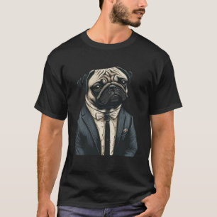 French Bulldog Wearing Suit Frenchie Frenchy Boule T-Shirt