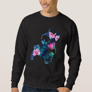 French Bulldog Wearing Sunglasses And Bowtie Flora Sweatshirt