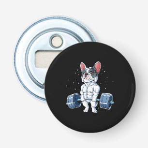 French Bulldog Weightlifting Funny Deadlift Gym Bottle Opener