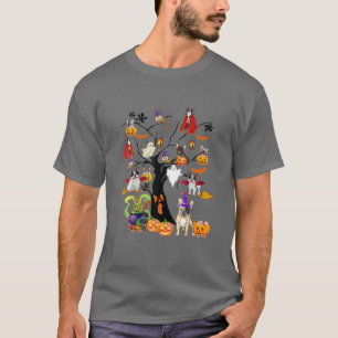French Bulldog Witches Halloween Tree Awesome T-Shirt