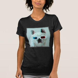 French Bulldog With 3D Glasses T-Shirt