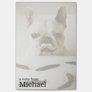 French Bulldog With A Moustache Post-it Notes