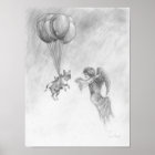 French Bulldog With Angel Poster