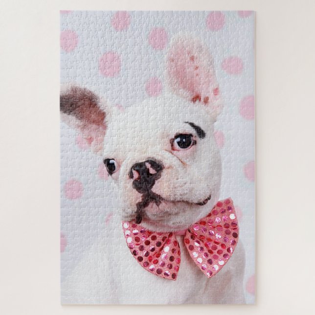 French Bulldog with Bow Tie Jigsaw Puzzle (Vertical)