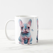 French Bulldog with Butterfly Paper Cutting Art