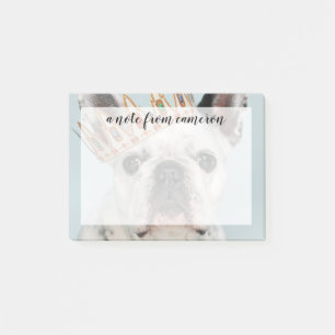 French Bulldog with Crown Post-it Notes