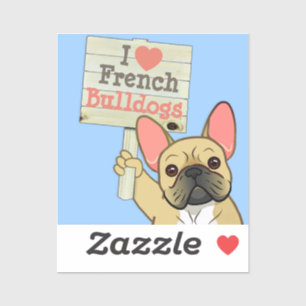 French Bulldog with Customizable Sign